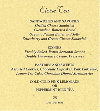  Party Menu on Tea Party Mania   And Afternoon Teas   Bellissima Kids