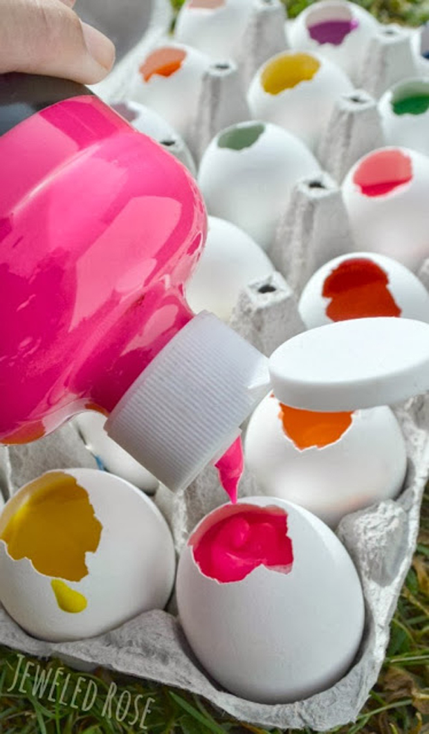 paint fill with eggs
